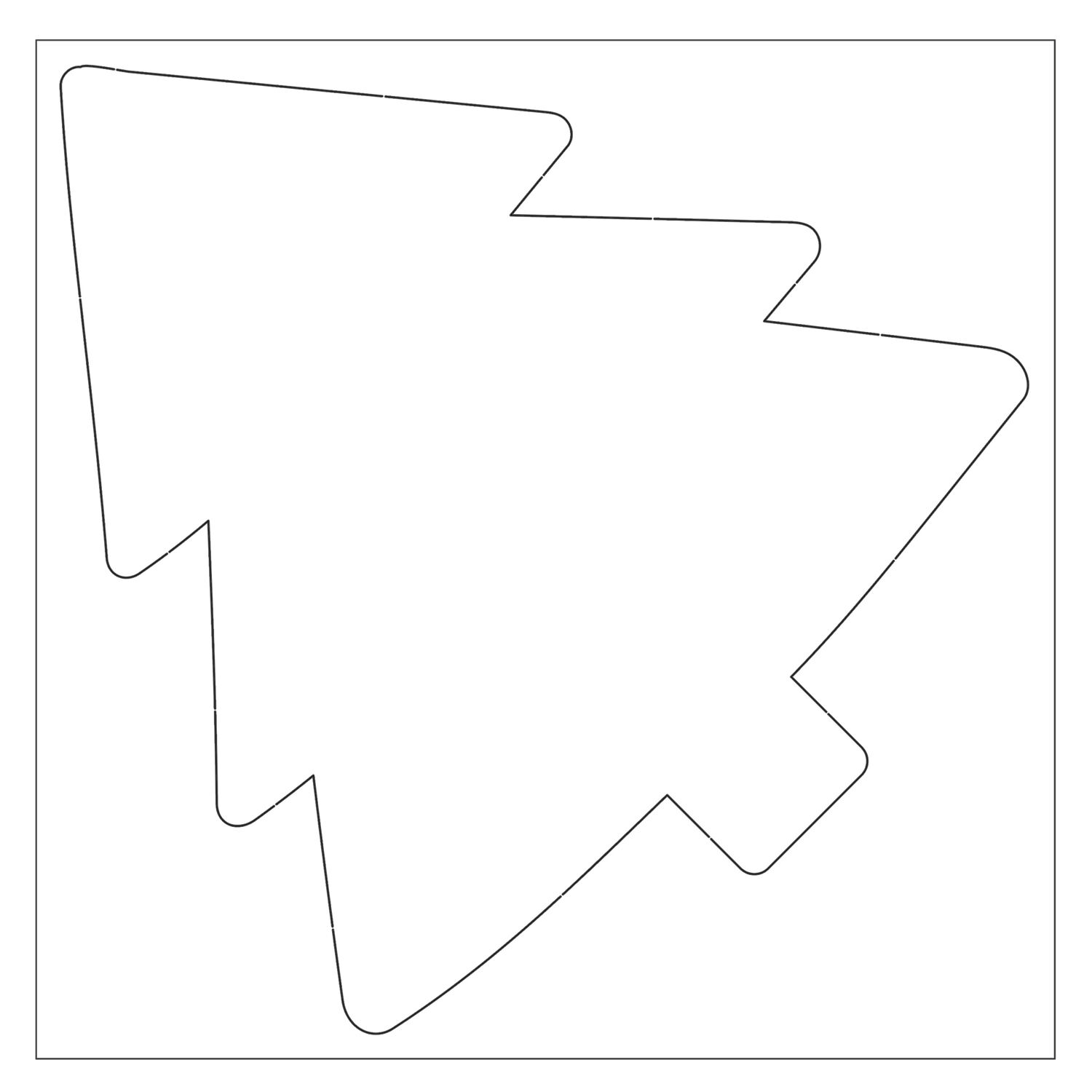 Blanko-Motiv Tannenbaum aus Fotokarton, 300g/qm, 20 Stck, 21 x 24 cm Bild 3