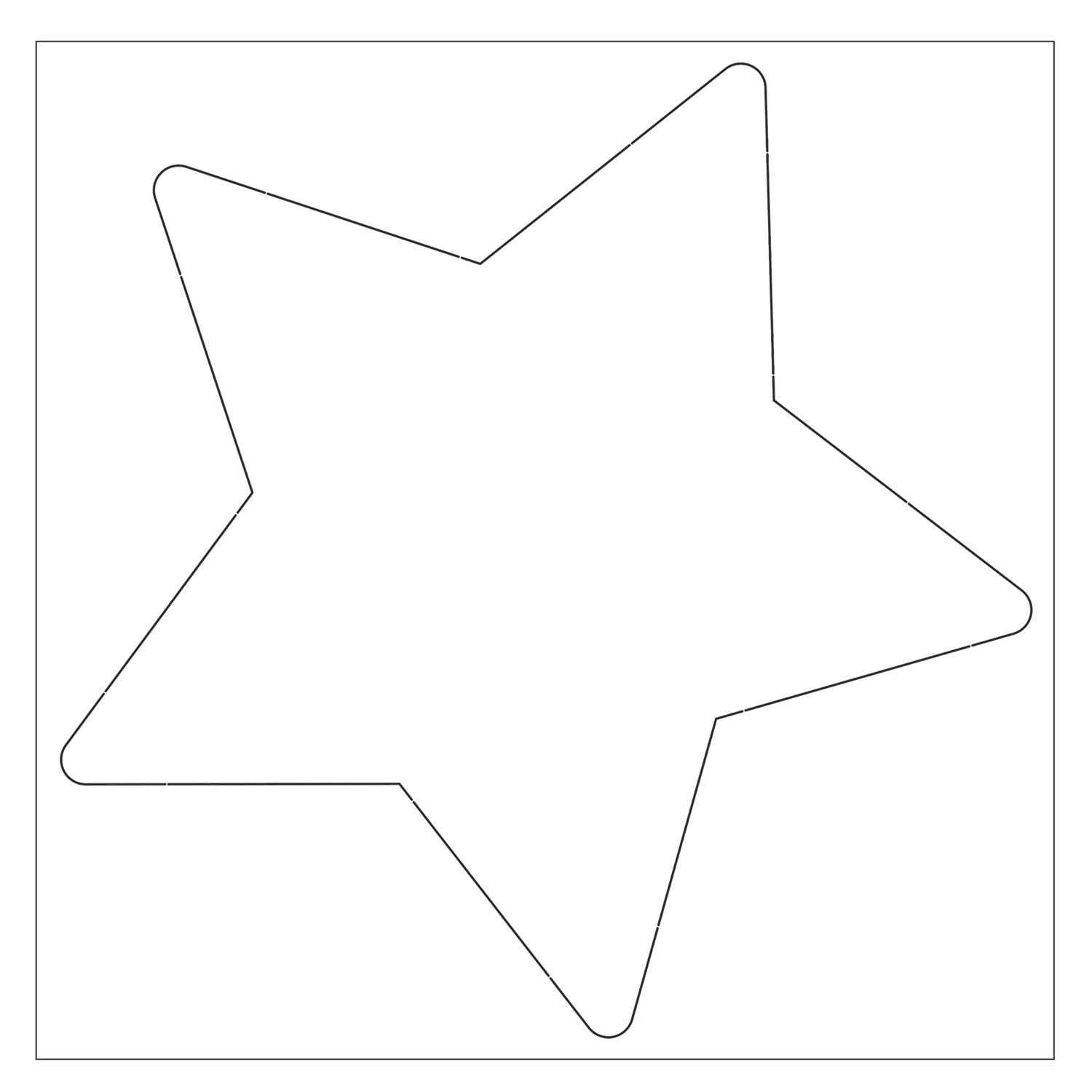Blanko-Motiv Stern aus Fotokarton, 300g/qm, 20 Stck, 22 x 22 cm Bild 3