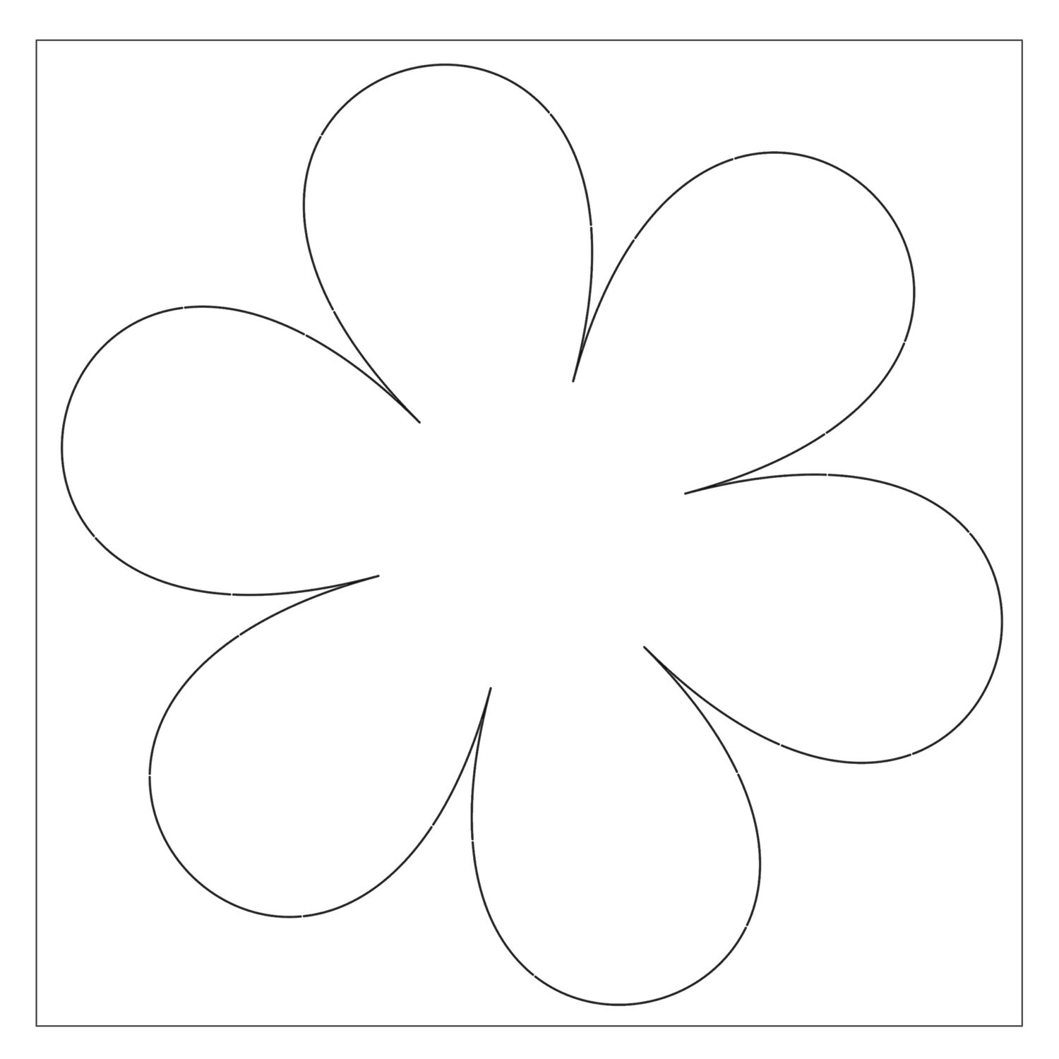 Blanko-Motiv Blume aus Fotokarton, 300g/qm, 20 Stck, 22 x 22 cm Bild 3