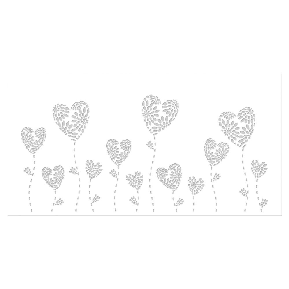 SALE Silhouetten-Tischlichter, Herzblume Weiß Bild 2