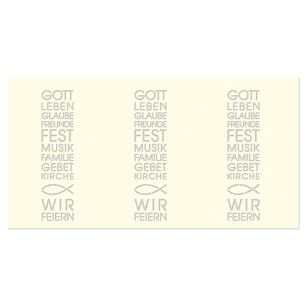 SALE Silhouetten-Tischlichter, Text Crem Bild 2