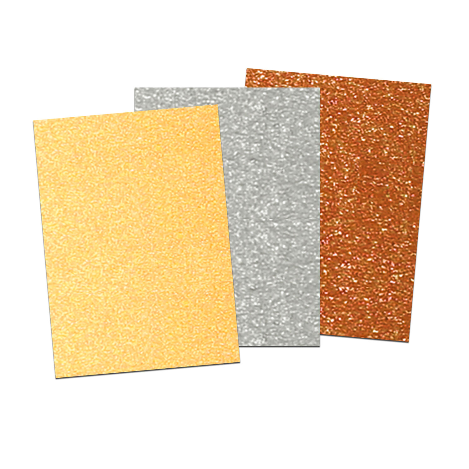 Tonzeichenpapier-Block Metallic, DIN A4, 130g/qm, 20 Blatt, 3 sortierte Farben Bild 2