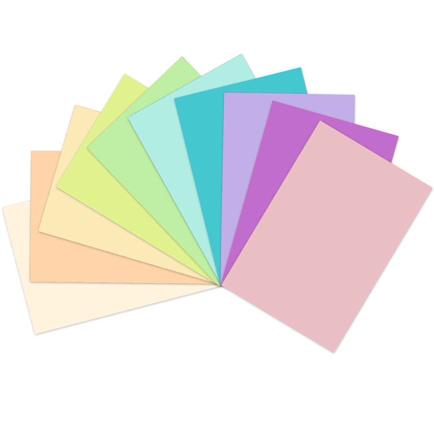 Tonzeichenpapier-Block Pastell, DIN A4, 130g/qm, 20 Blatt, 10 sortierte Farben Bild 2