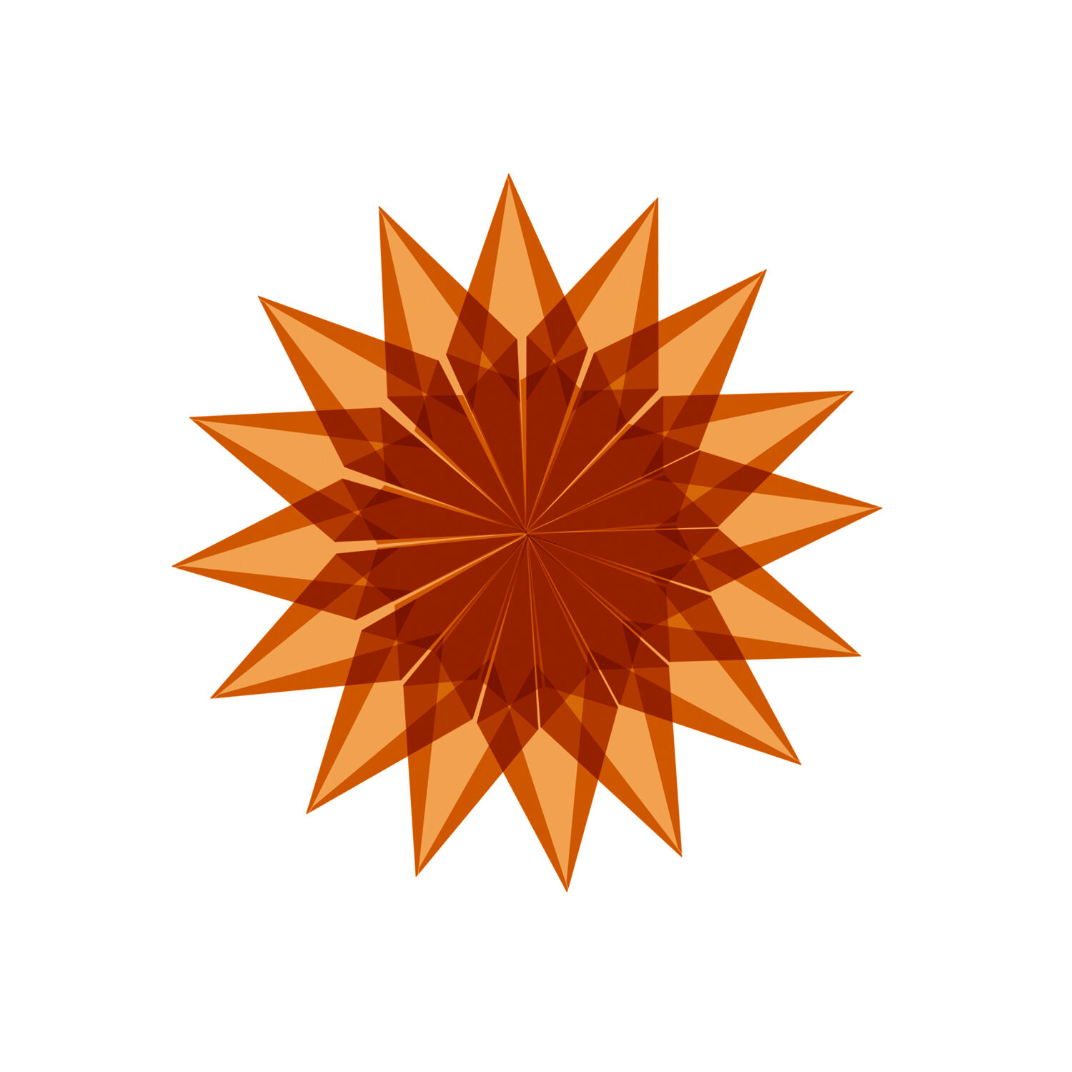 Faltbltter Transparentpapier, 14 x 14 cm, 42g/qm, 100 Blatt, Orange Bild 2