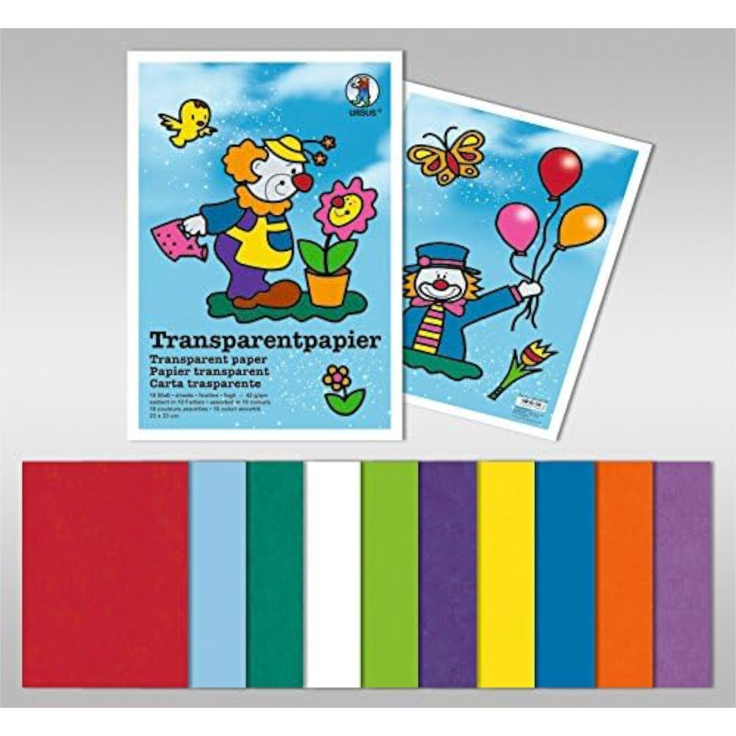 NEU Transparentpapier / Drachenpapier, 42g/qm, 35x50 cm, 25 Bogen, Wei� Bild 3