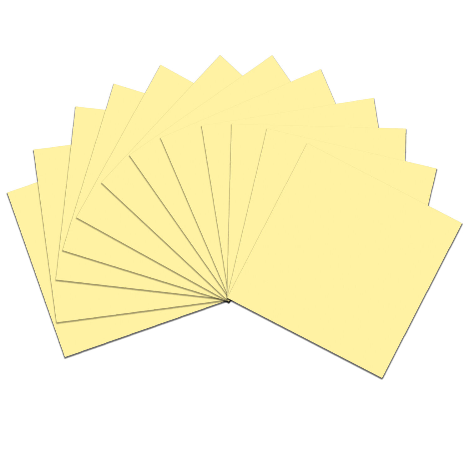 Faltbltter intensiv, 100 Blatt, 15 x 15 cm, Hellgelb Bild 2
