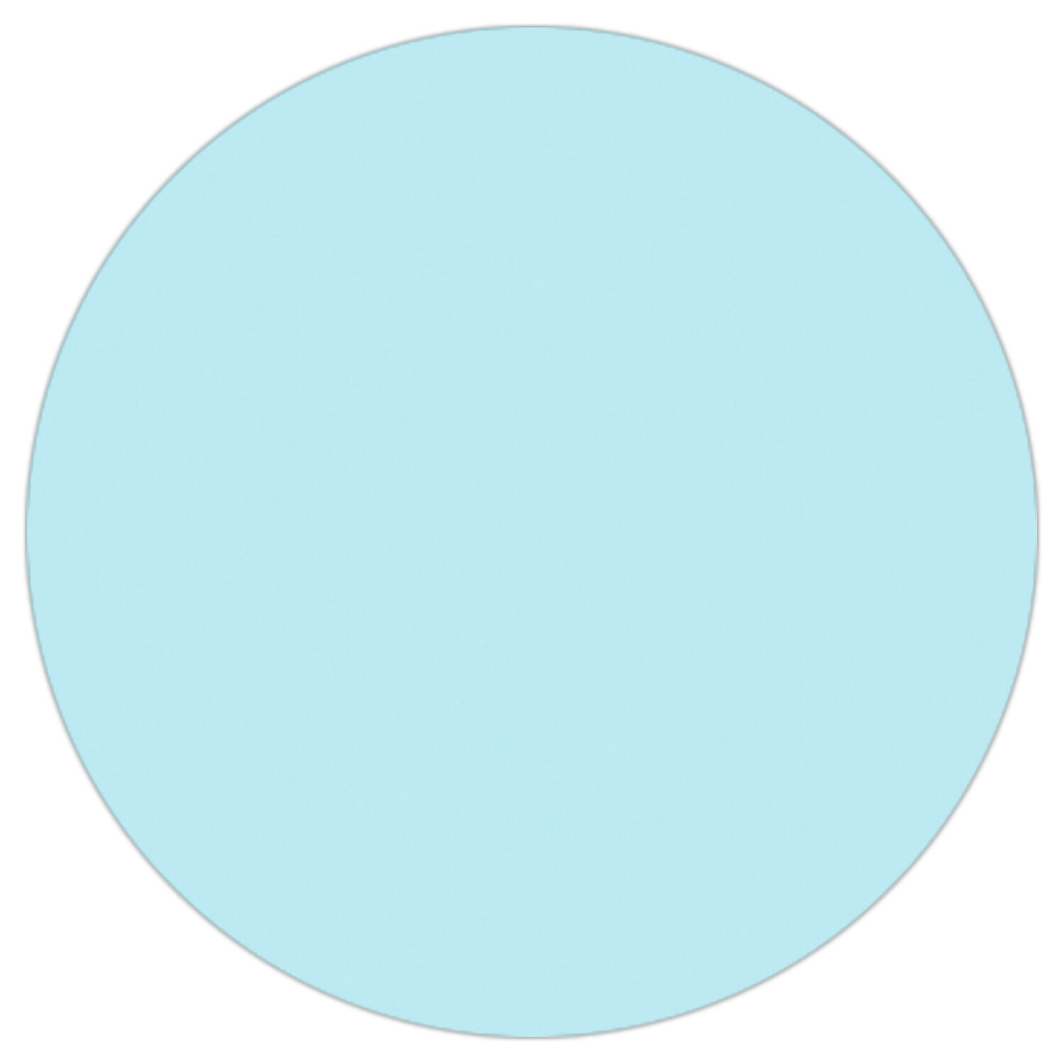 Faltbltter Rund, intensiv durchgefrbt, 100 Blatt,  12 cm, 65g/qm, Hellblau Bild 2