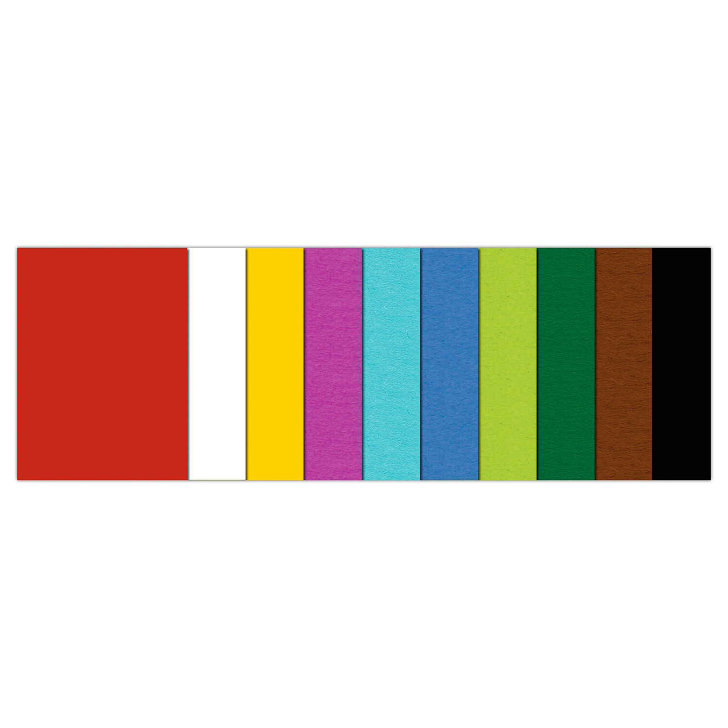 Fotokarton-Block Intensiv, DIN A4, 300g/qm, 10 Blatt, 10 sortierte Farben Bild 2