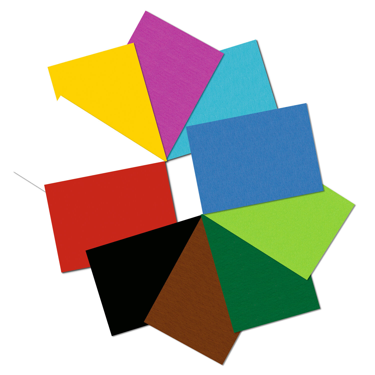 Fotokarton-Block Intensiv, DIN A4, 300g/qm, 10 Blatt, 10 sortierte Farben Bild 3