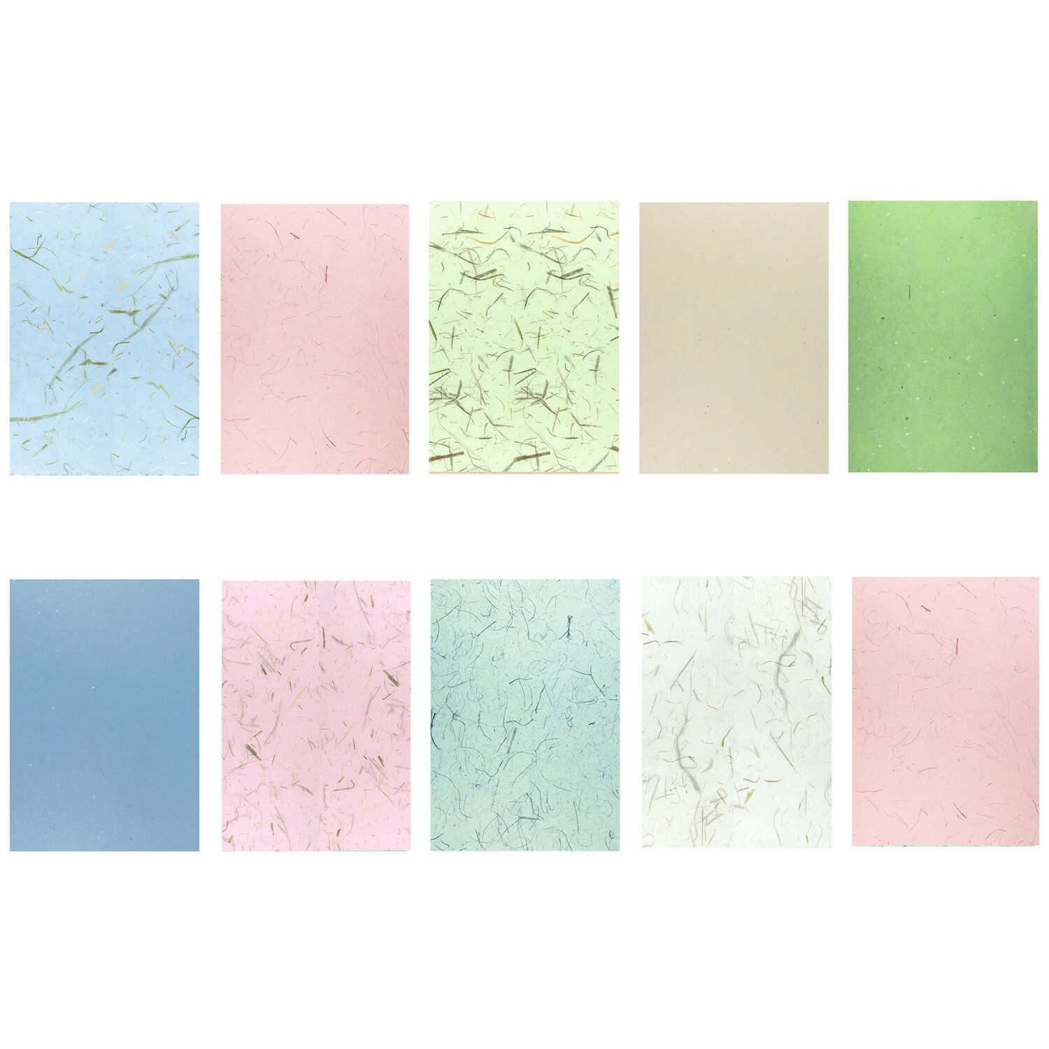Naturpapiere Mystique, handgeschpft, ca. 22 x 32 cm, 10 Blatt sortiert Bild 2