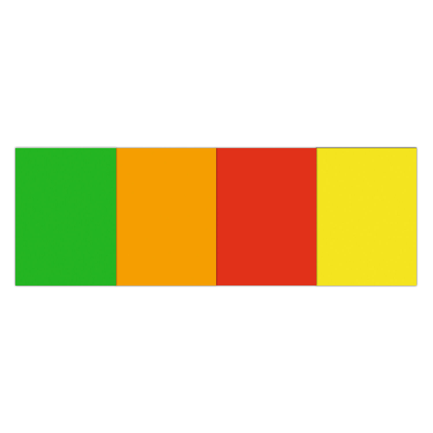 Leucht-Tonzeichenpapier, 23 x 33 cm, 140g/qm, 10 Blatt, 4 sortierte Farben Bild 2