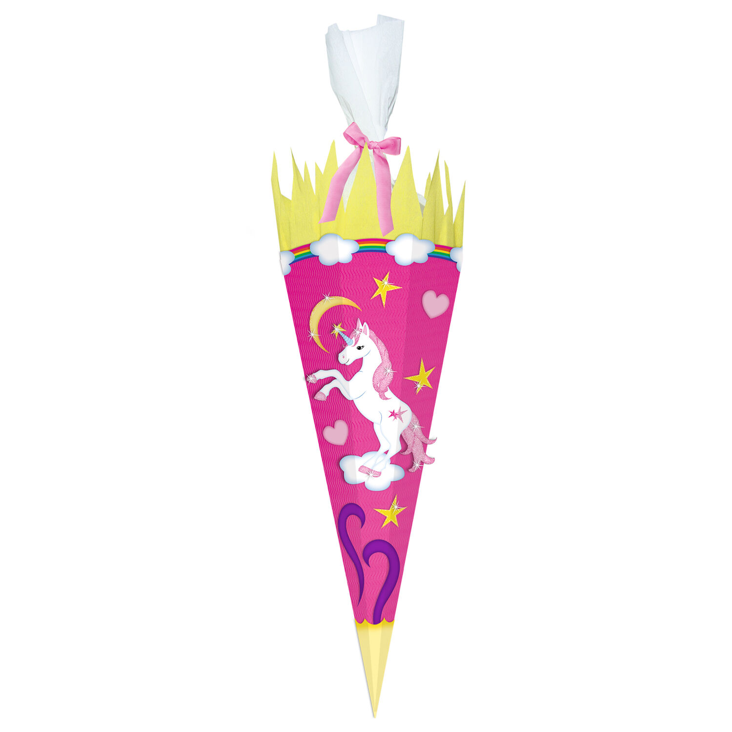 Schultten-Bastelset Easy Line, inkl. Zubehr & Anleitung, 68 cm, pink, Einhorn