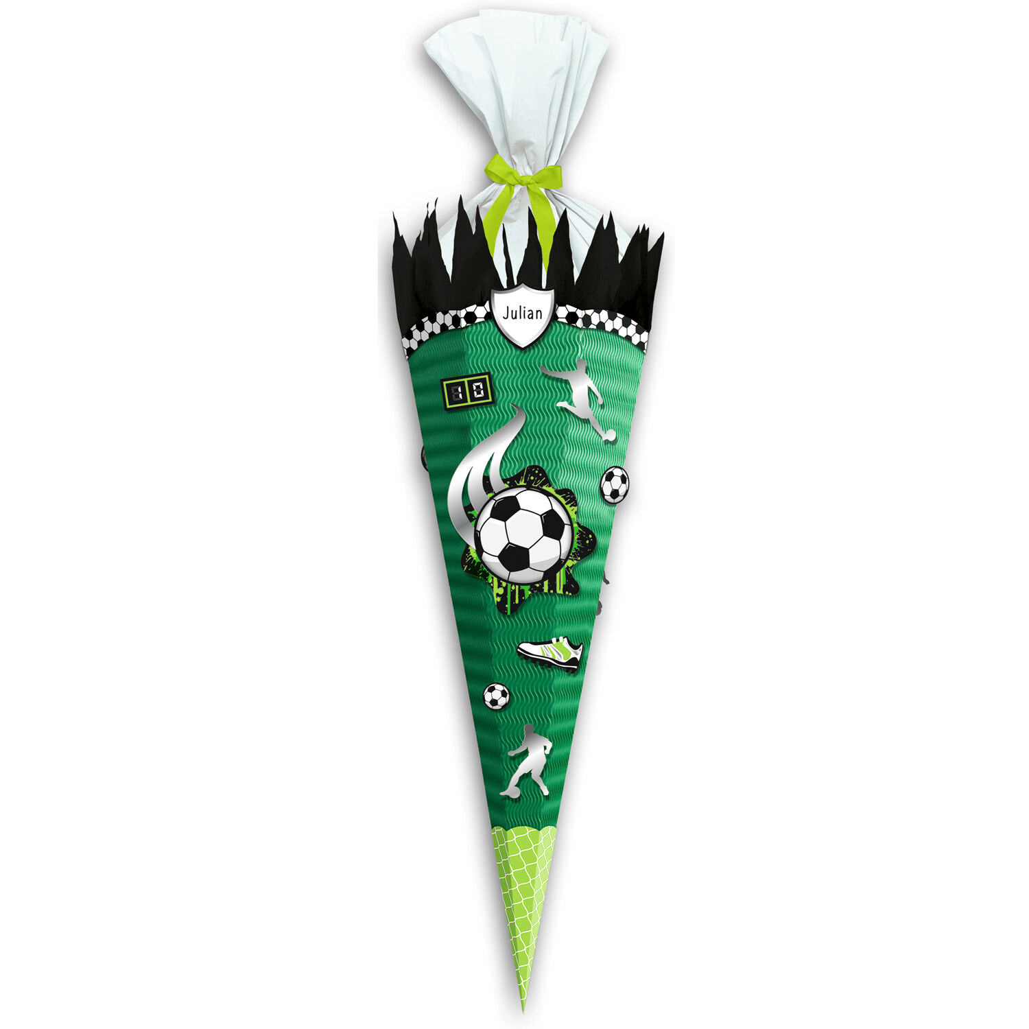 Schultten-Bastelset Easy Line, inkl. Zubehr & Anleitung, 68 cm, dunkelgrn, Fuballspiel