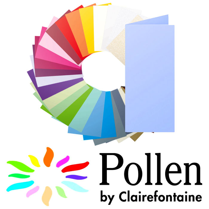 SALE Pollen Papeterie Karte lang 25 Stk. Lavendel