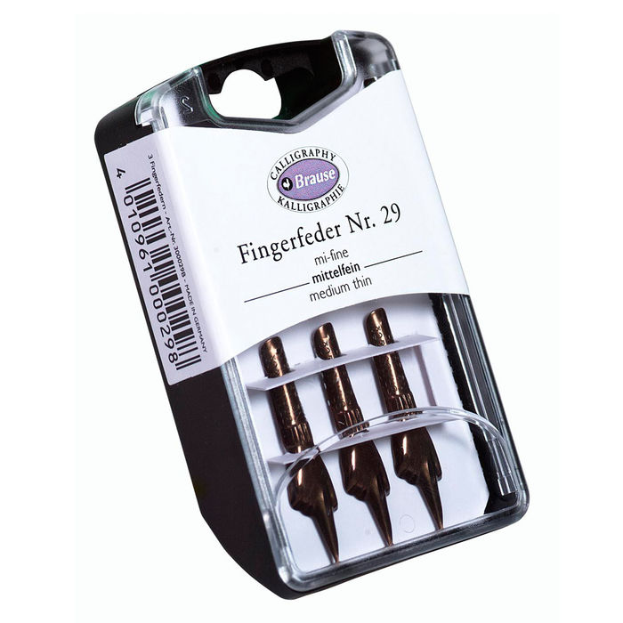 Brause Zeichenfeder Fingerfeder 0,5mm, 3er Set Bild 2