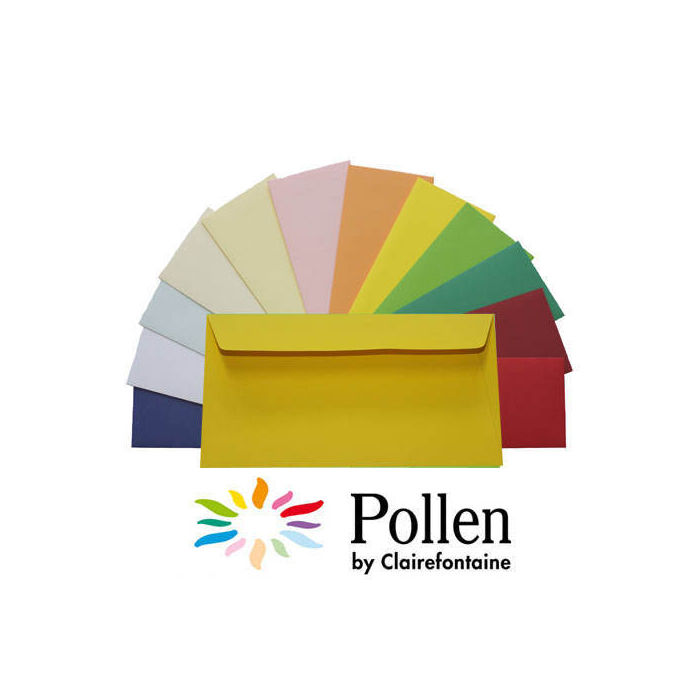 SALE Pollen Papeterie Kuvert lang 120g 20 Stk. Sonne