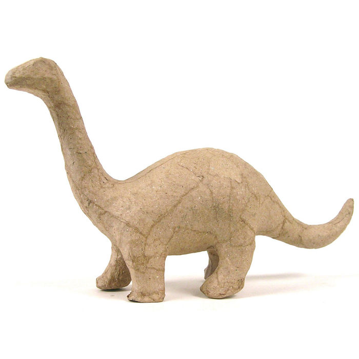 Pappmaché-Figur, Dino Brontosaurus, 17x10x5cm