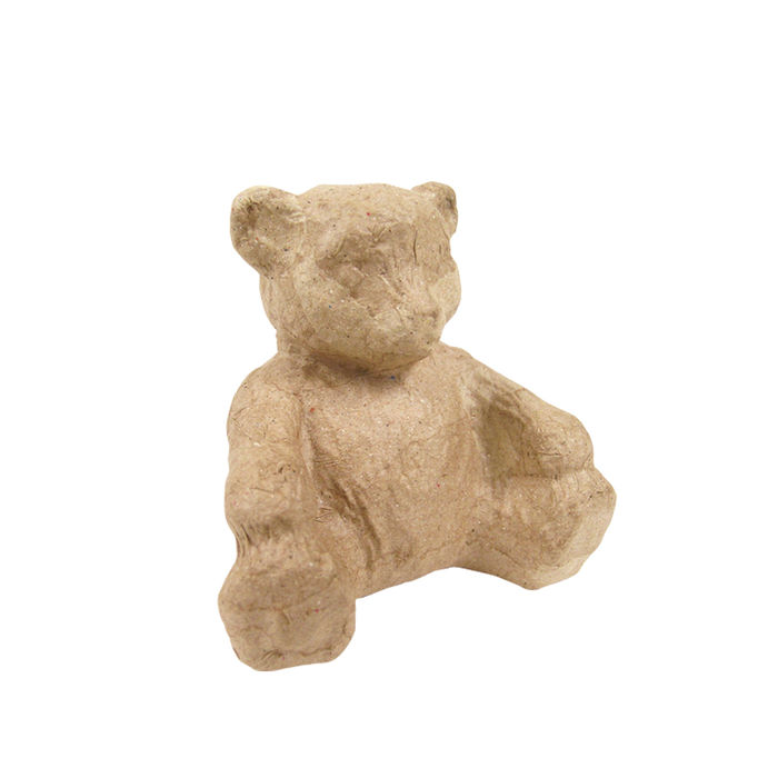 Pappmaché-Figur, Größe: ca. 12cm, Motiv: Bär