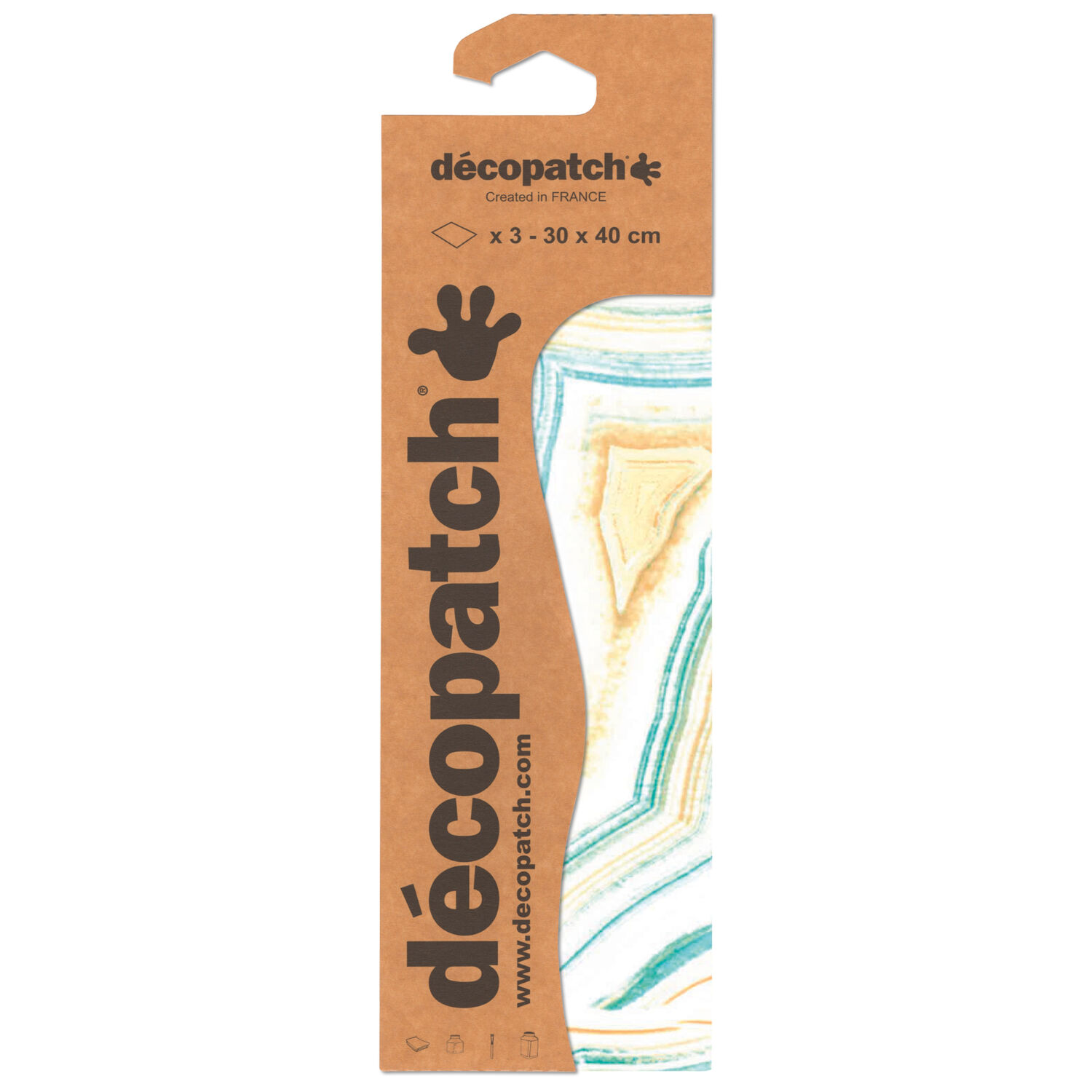 NEU Decoupage- / Decopatch-Papier mit Metallic-Effekt, 3 Bogen 30 x 40 cm, Motiv-Nr. 856