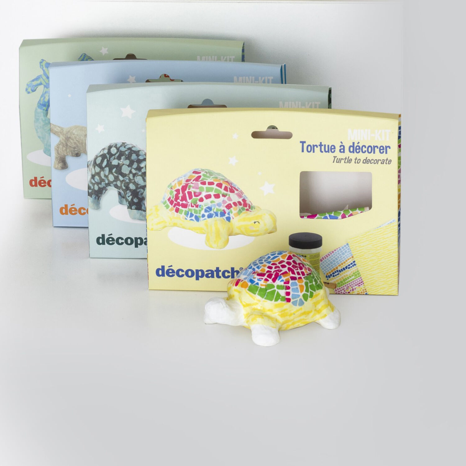 NEU Decopatch Mini-Set Bastelpackung, Schildkröte, Mosaik, 4,5 x 19 x 13,5 cm Bild 3