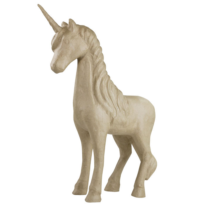 Pappmach-Figur, Gre: ca 55 cm, Einhorn