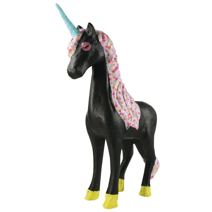 Pappmach-Figur, Gre: ca 55 cm, Einhorn Bild 2