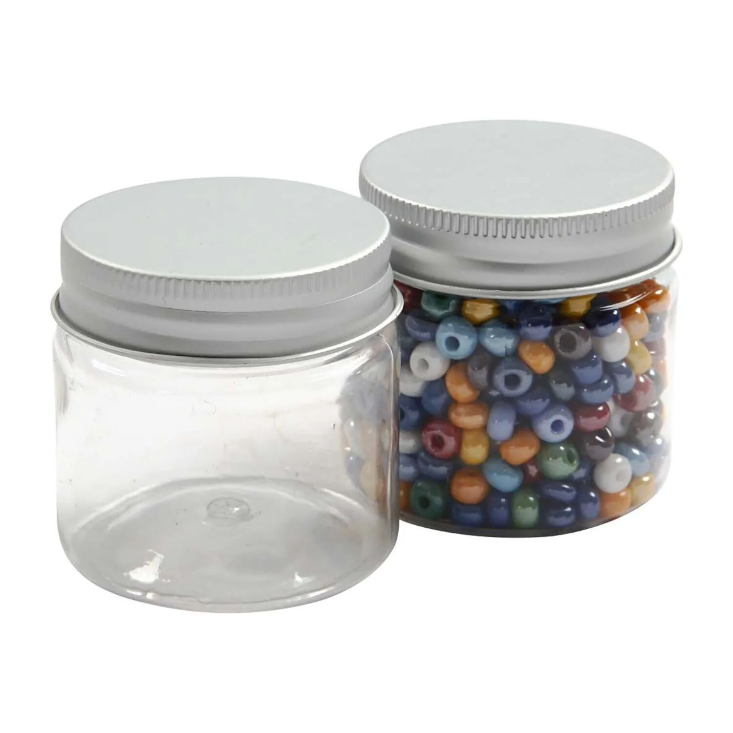 NEU Kunststoffglas mit Schraubverschluss, fr 50 ml Inhalt, Mae: 45 x 44 mm, 10 Stck Bild 2
