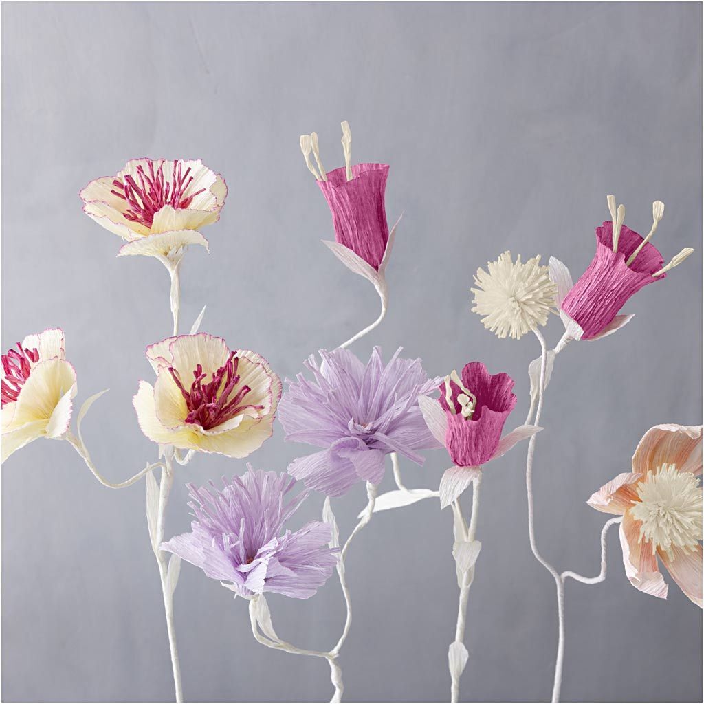 Floristen-Krepppapier, 25x60 cm, Extrastark, 105 g, Harmonie in Lila-Pink, 8 Rollen Bild 5