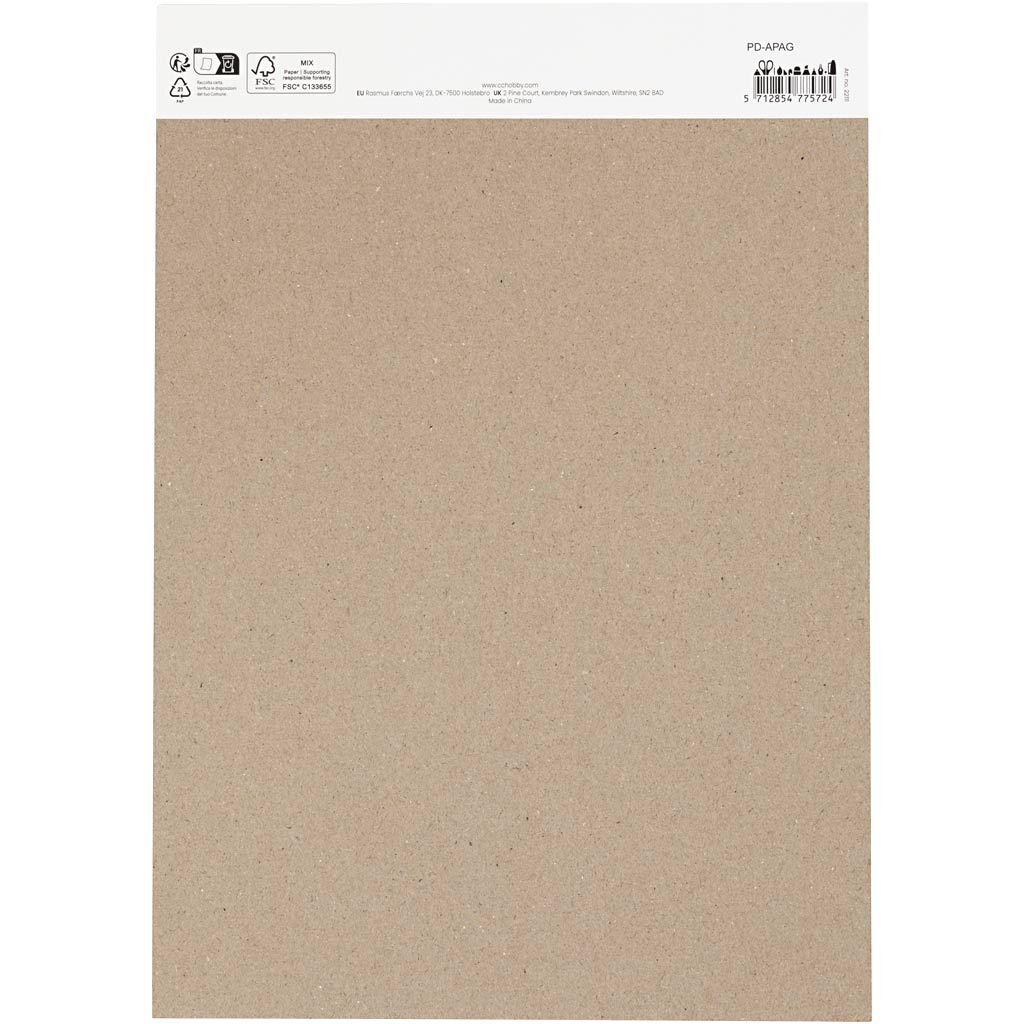 Aquarellpapier, A4, Blatt 210x297 mm, 230 g, Schwarz, 15 Blatt Bild 2