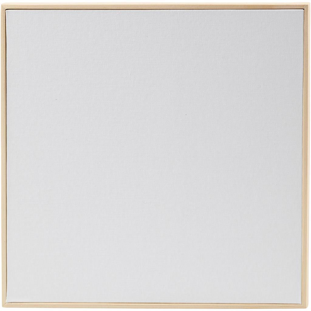Malpappe mit Holzrahmen, Gr��e 30x30 cm, 280 g, Wei�, 1 St�ck