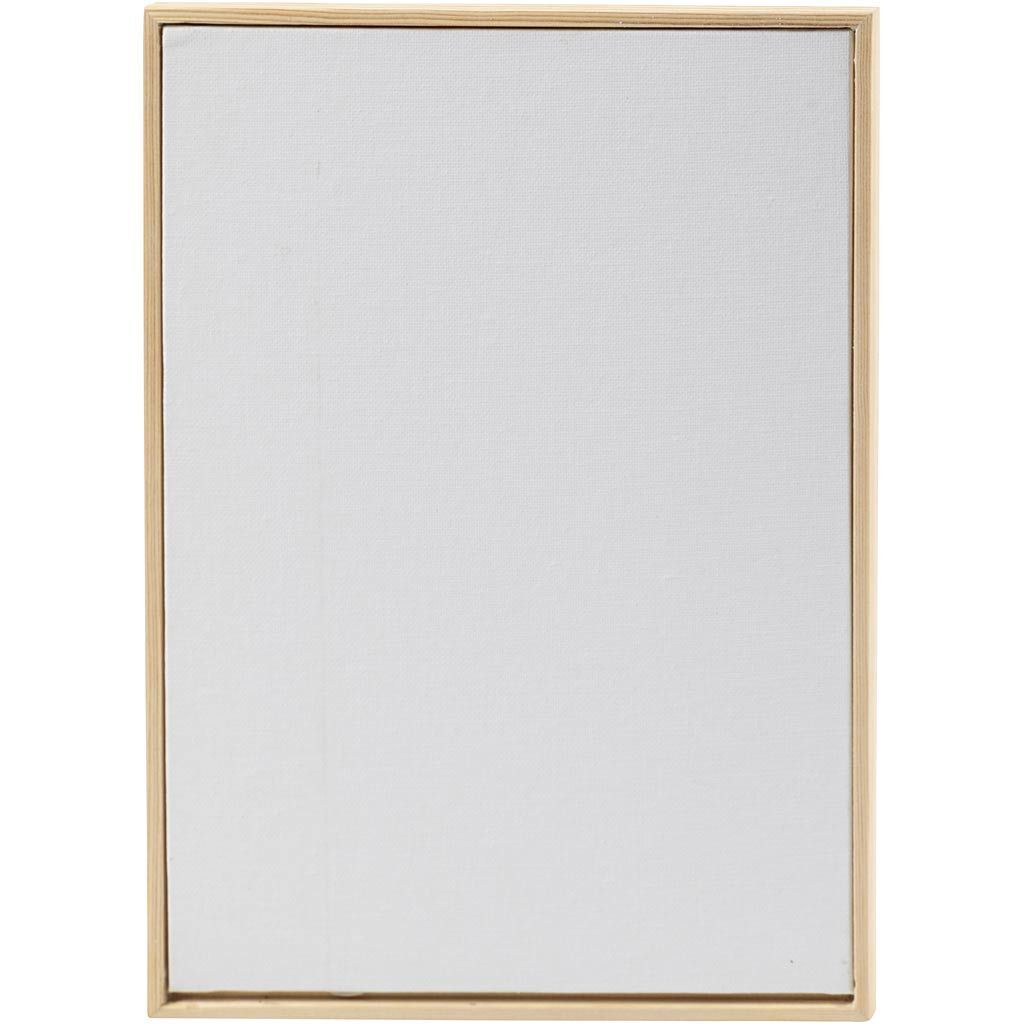 Malpappe mit Holzrahmen, A4, Gr��e 21x29,7 cm, 280 g, Wei�, 1 St�ck