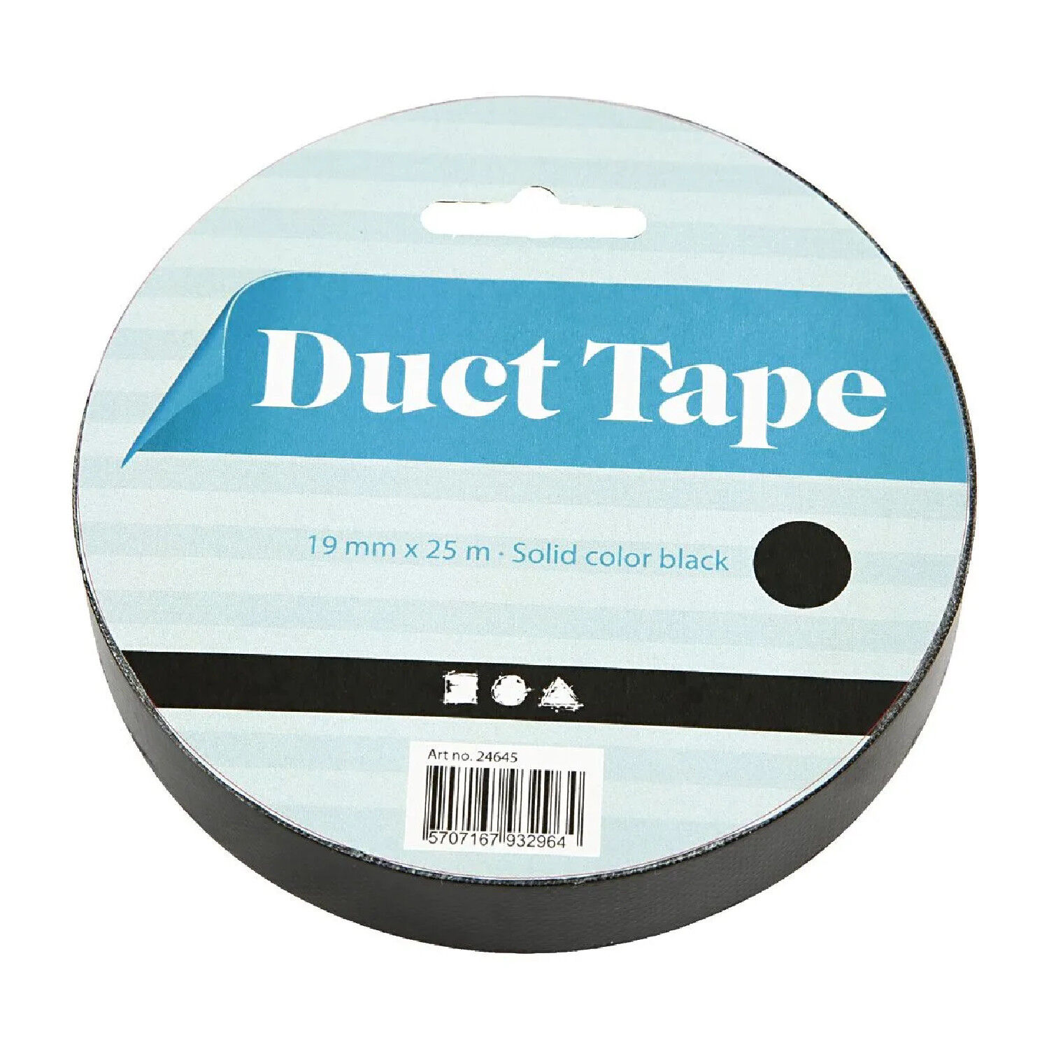 NEU Isolierband / Gewebeband / Duct Tape, 19 mm, 25 Meter, Schwarz Bild 2