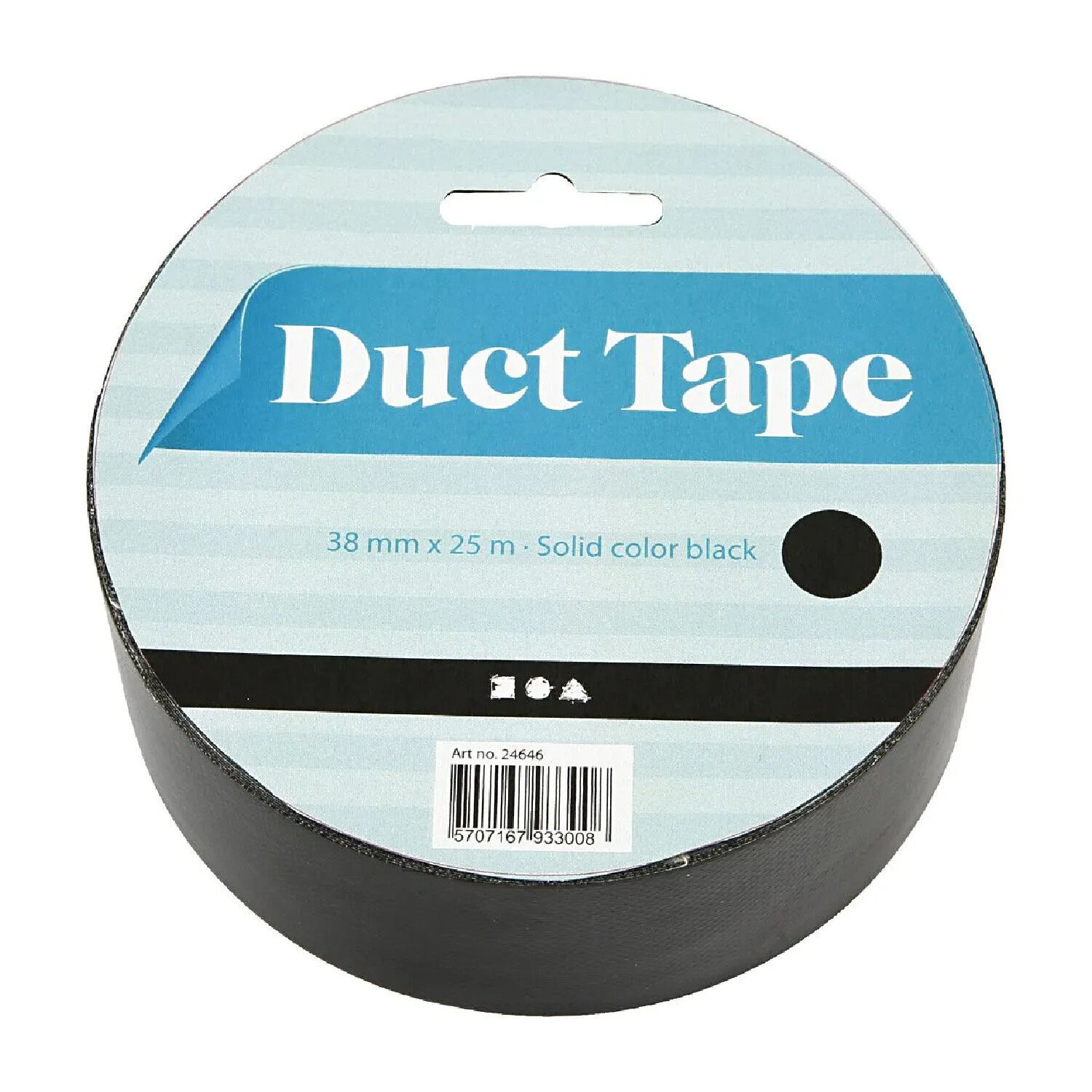 NEU Isolierband / Gewebeband / Duct Tape, 38 mm, 25 Meter, Schwarz Bild 2