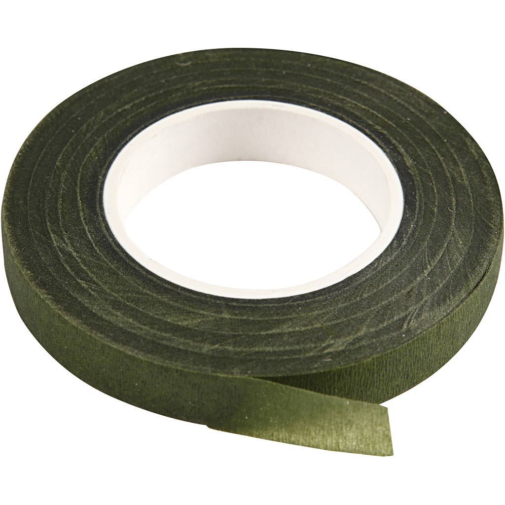 Floralisten-Klebeband, Breite 12 mm, Dunkelgr�n, 27 m Rolle Bild 2