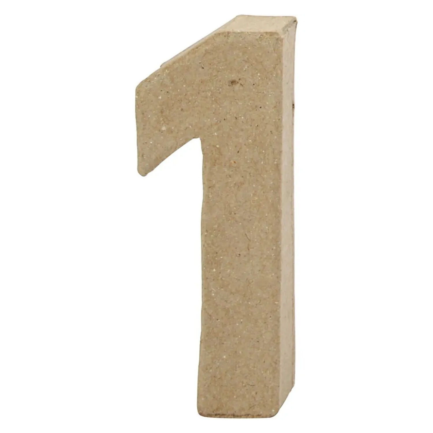 SALE Papp-Zahl, 10 cm, Strke 1,7 cm, natur, 1