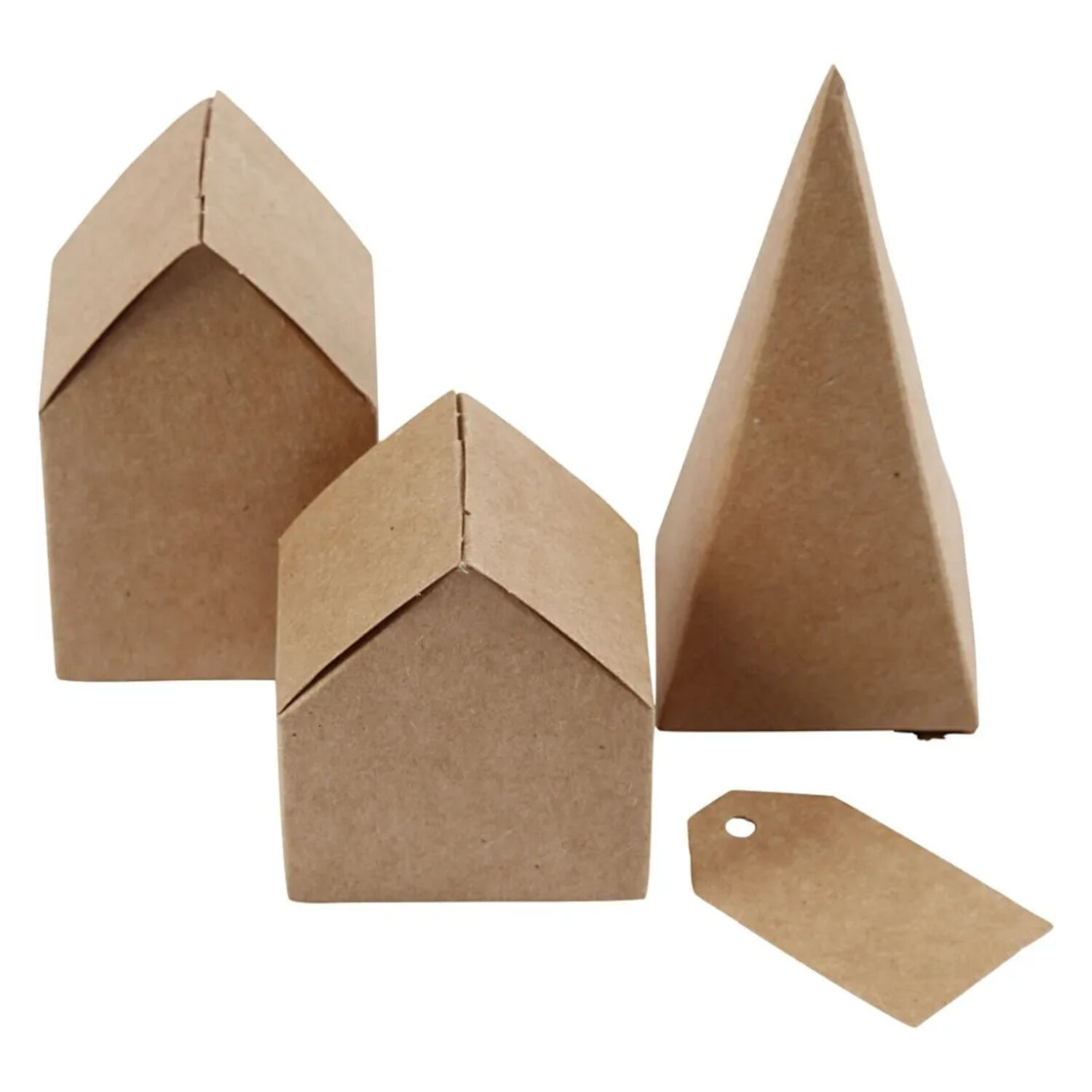 Adventskalender Huschen aus Karton, naturbraun, 24 Teile Bild 2