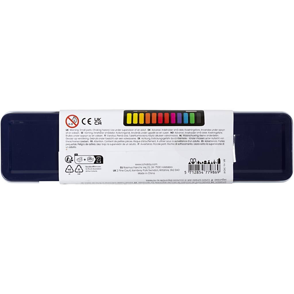Wasserfarben-Set, Pastellfarben, 12 Farbt�ne Bild 3