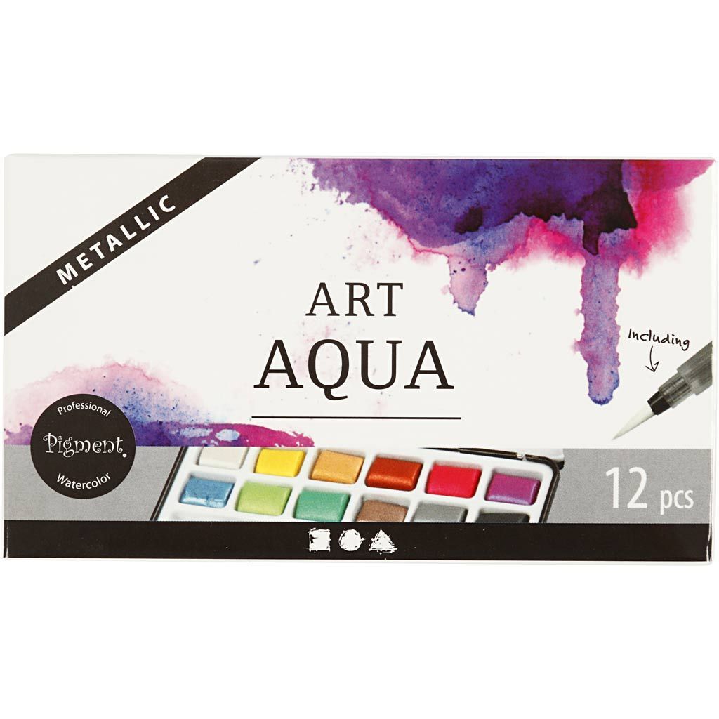 Art Aquarellfarben, Metallic-Farben, 12 Farbt�ne Bild 2