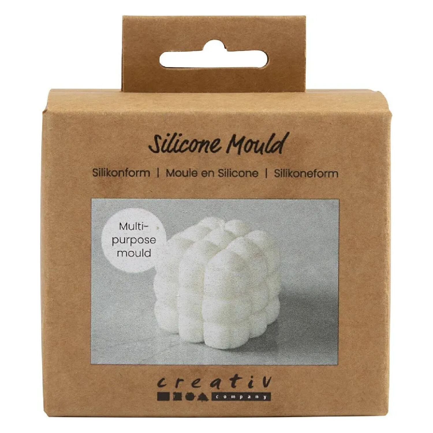 NEU Silikonform / Gieform, Quadrat aus Kugeln, 5 x 6 x 6 cm