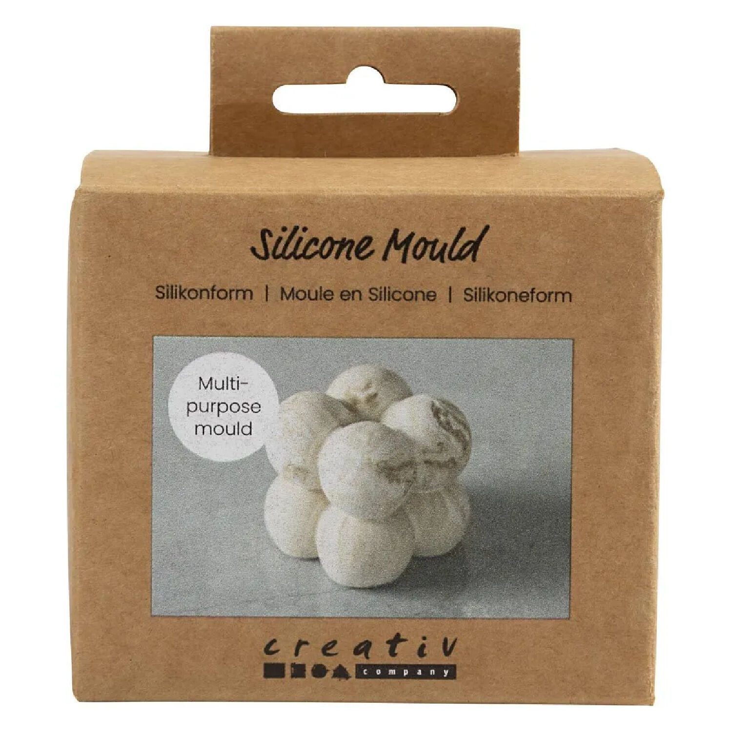 NEU Silikonform / Gieform, Quadrat aus Kugeln, 4 x 4 x 4 cm