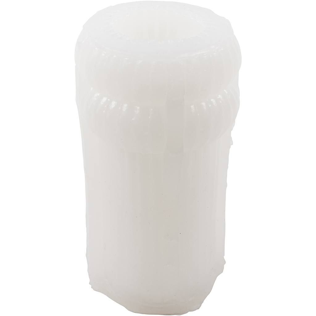Silikonform, Gerippter Zylinder mit B�gen, H�he 12,5 cm, Durchmesser 6 cm Bild 3