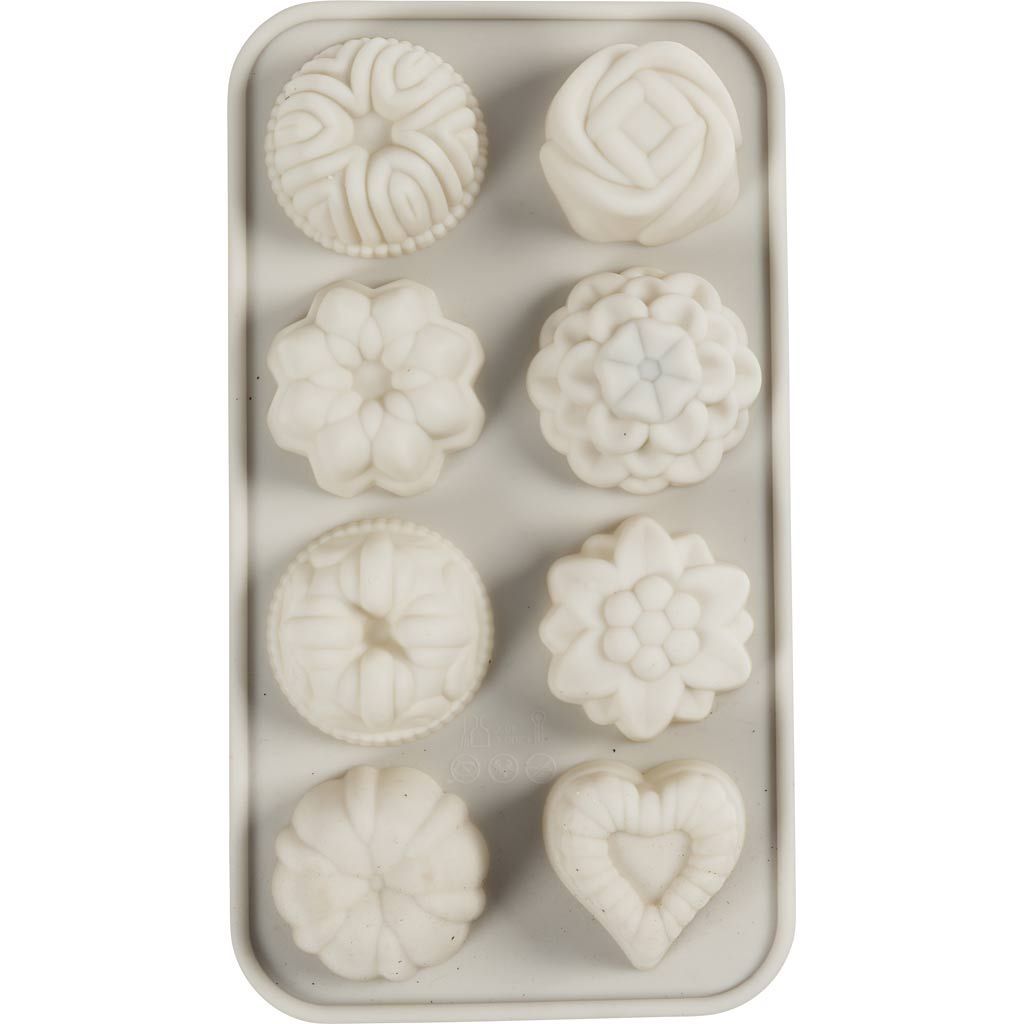 Silikonform, Kleine Kuchen, H�he 2,5 cm, L�nge 4 cm, Breite 4,5 cm Bild 3