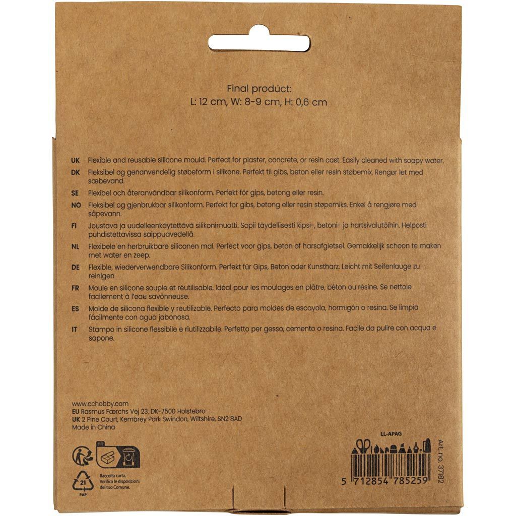 Silikonform, Schneckenmuschel, H�he 0,6 cm, L�nge 12 cm, Breite 8-9 cm, 2 St�ck Bild 2