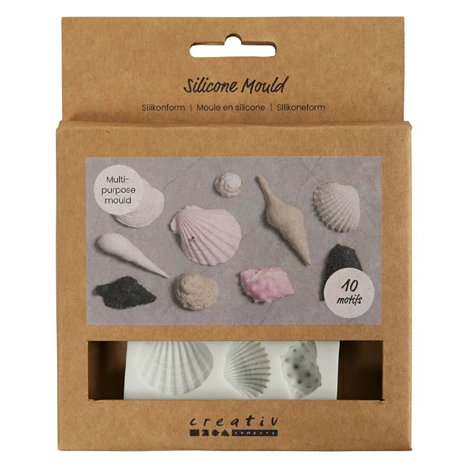 NEU Silikonform / Gieform, Muscheln & Schnecken, 10 Motive