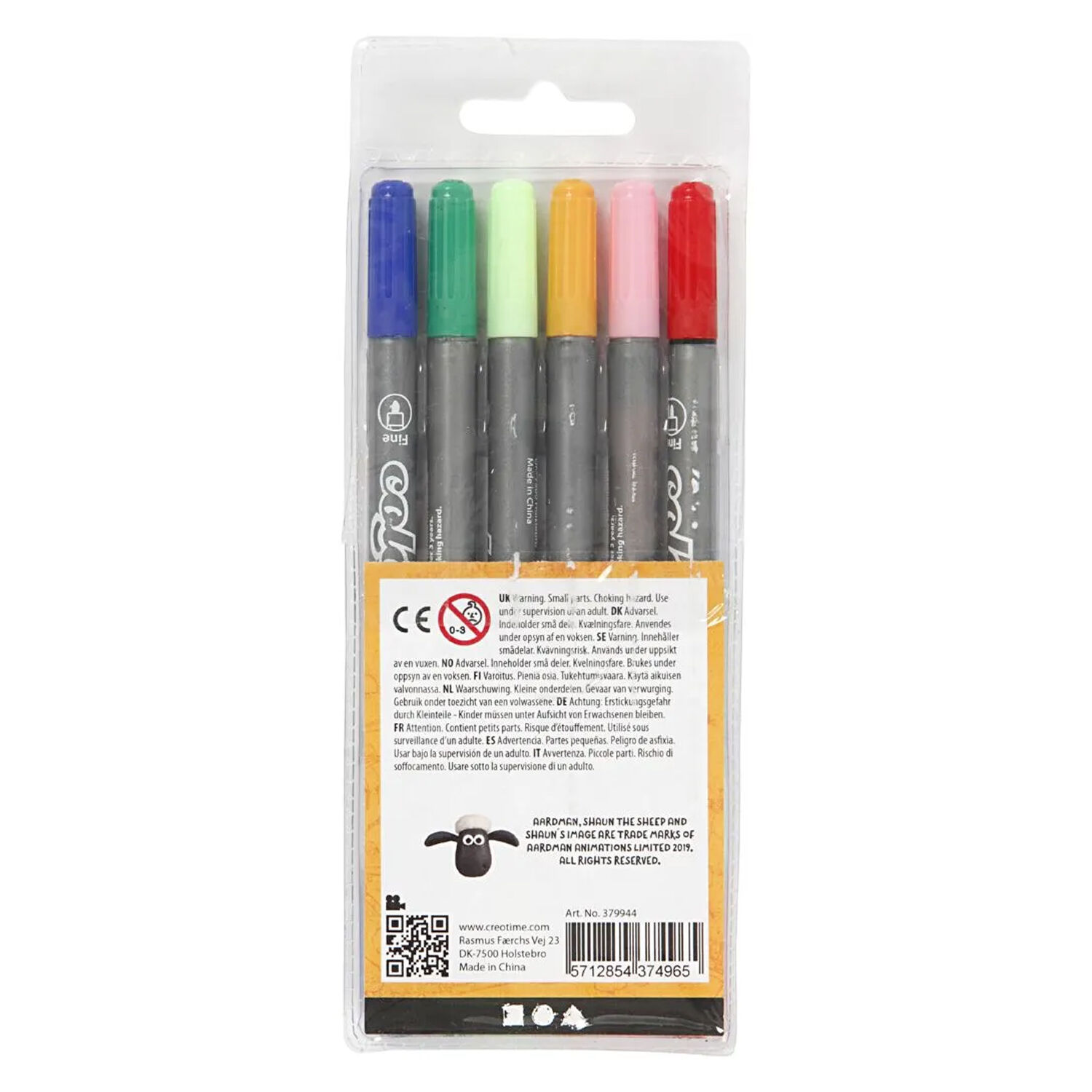 NEU Filzmarker / Dual-Filzstifte, Standard-Farben, Strichstrke 2,3+3,6 mm, 6 Stk. Bild 2