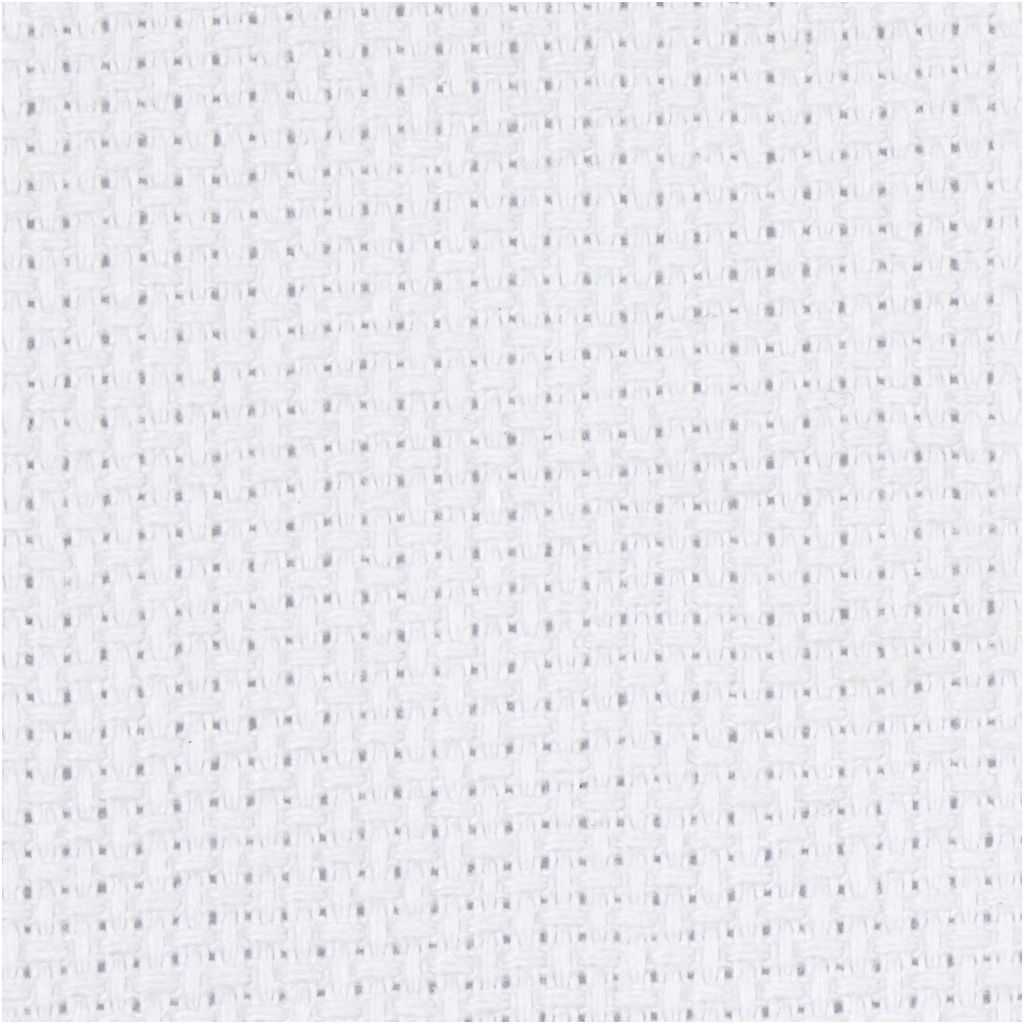 Aida-Stoff, Gr��e 50x50 cm, 70 K�stchen pro 10 cm, Wei�, 1 St�ck