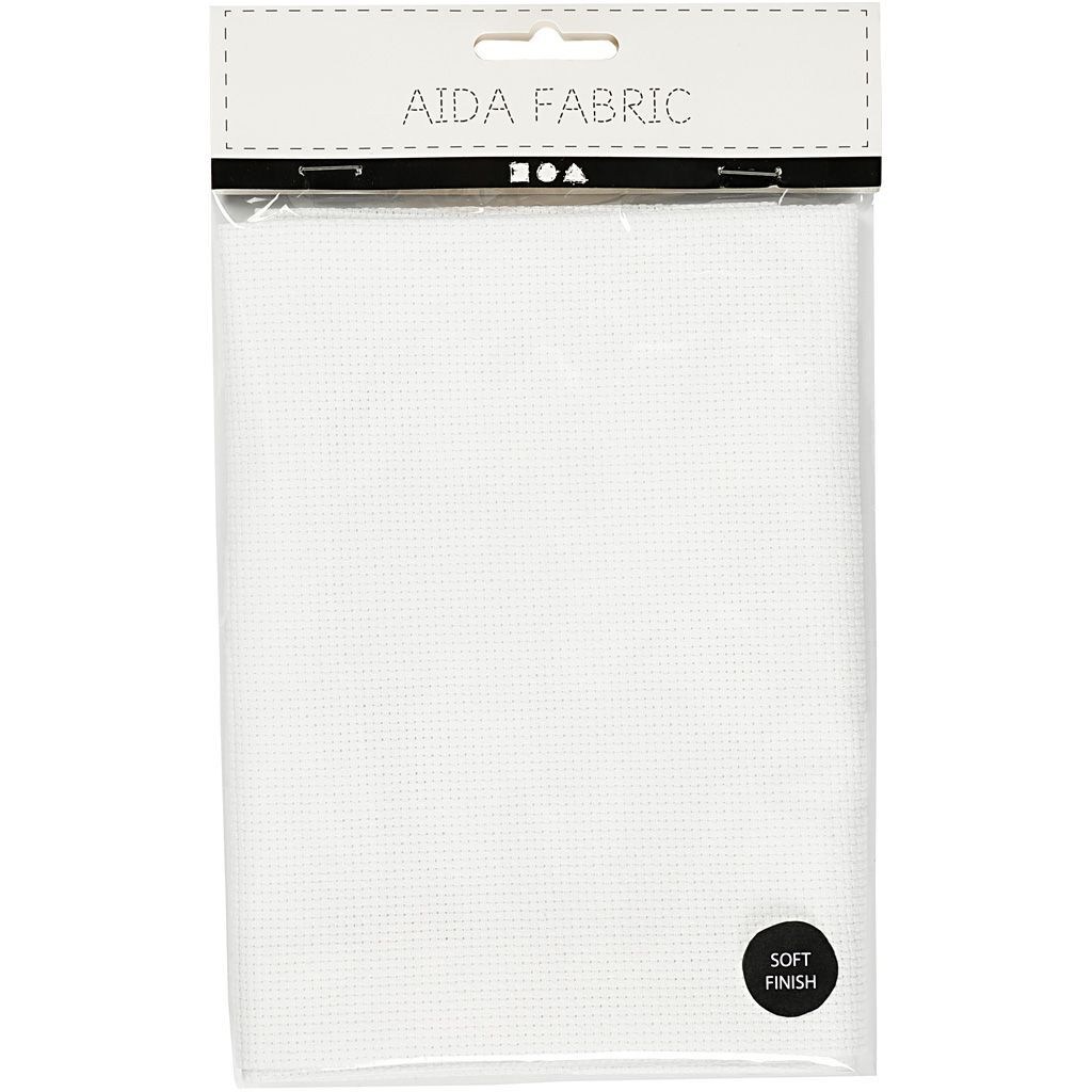 Aida-Stoff, Gr��e 50x50 cm, 70 K�stchen pro 10 cm, Wei�, 1 St�ck Bild 3