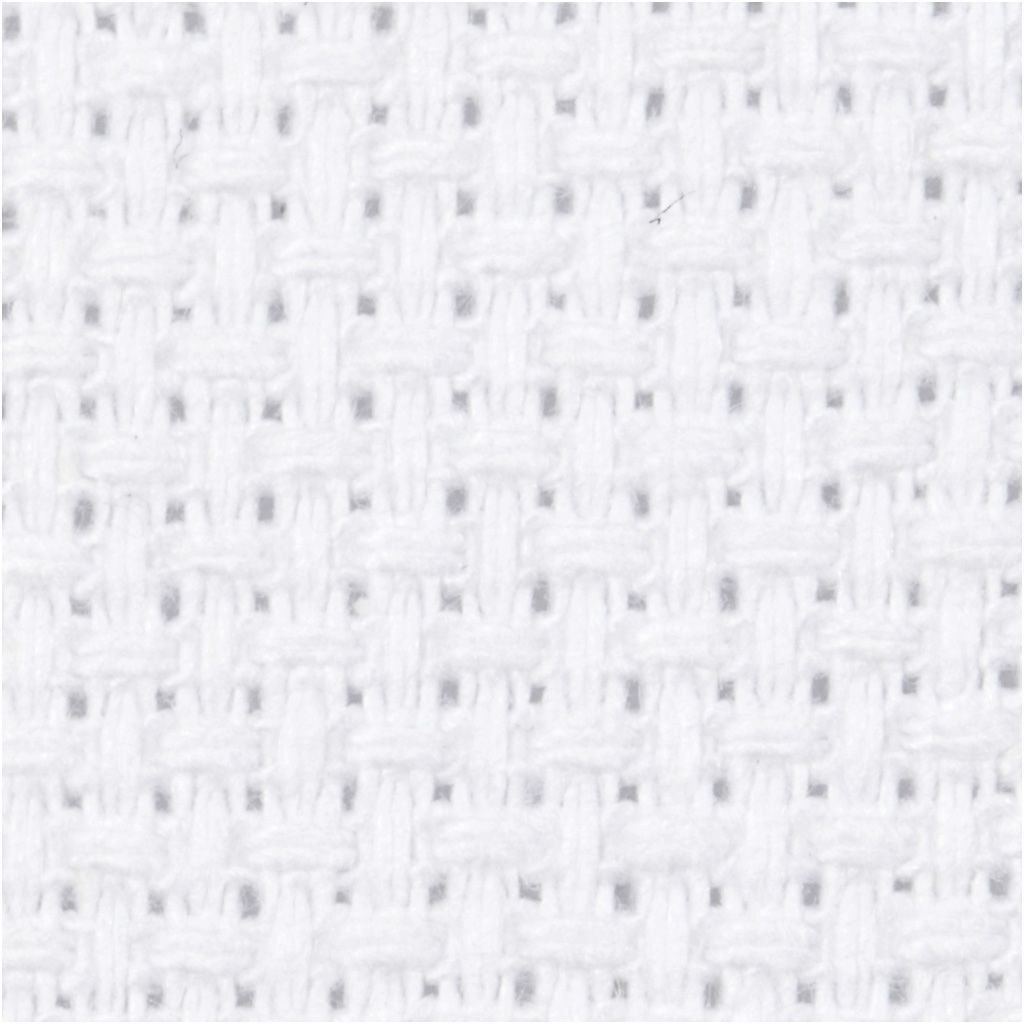 Aida-Stoff, Gr��e 50x50 cm, 70 K�stchen pro 10 cm, Wei�, 1 St�ck Bild 2