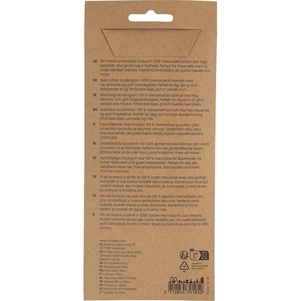 Stickgarn, Dicke 1 mm, Sortierte Farben, 10 St�ck x 8 m Bild 4