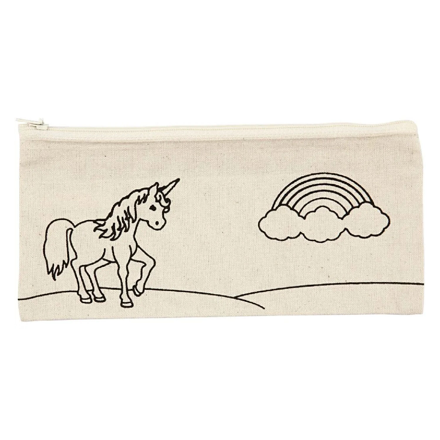 NEU Mppchen aus Baumwolle, bedruckt, Gre 21 x 9 cm, Hellnatur, Motiv Einhrner